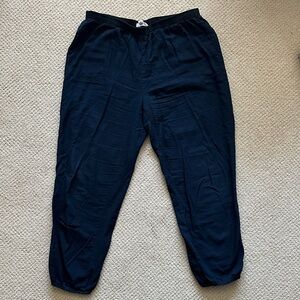 Joie Navy Lightweight Cotton Jogger Pants